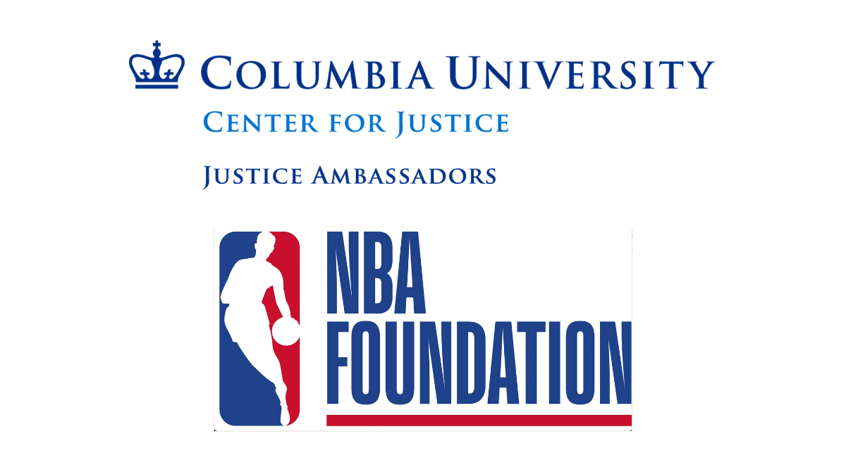 Justice Ambassadors logo plus the NBA Foundation logo